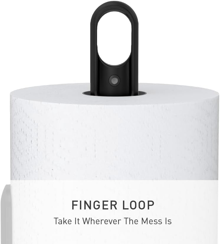 Simple Human Standing Paper Towel Holder with Spray Pump, Black Stainless Steel - Image 5